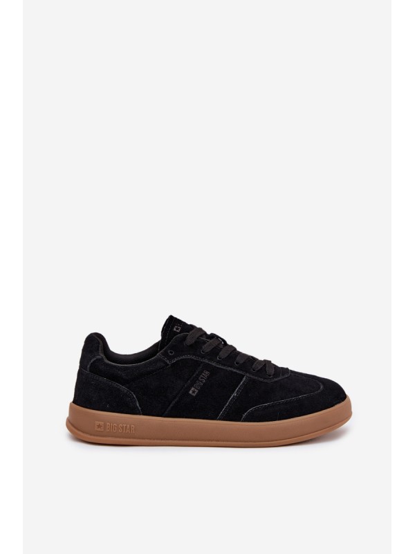 Women's Suede Sneakers Big Star SS274673 HI-POLY SYSTEM Black