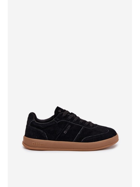 Women's Suede Sneakers Big Star SS274673 HI-POLY SYSTEM Black
