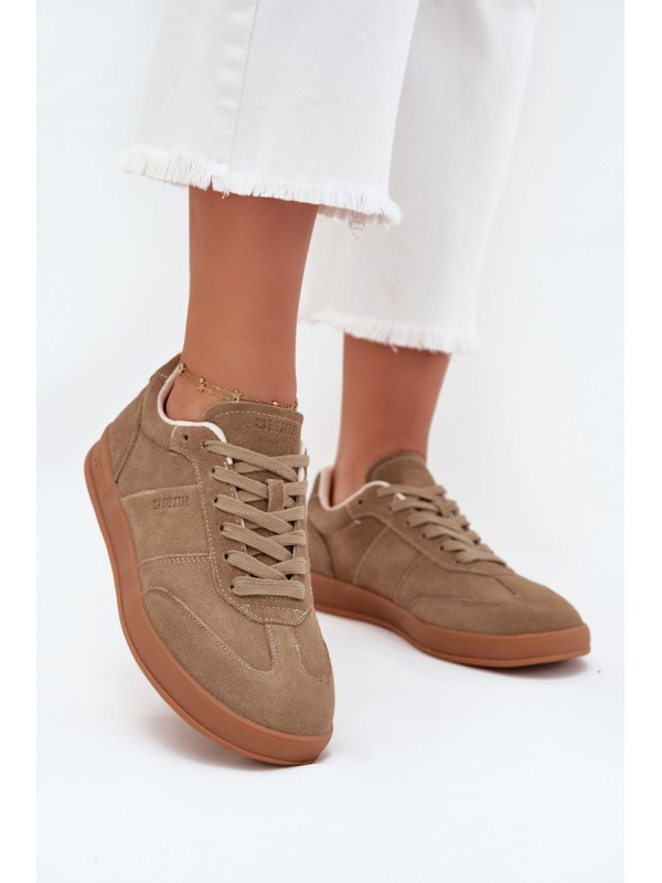 Women's Suede Sneakers Big Star SS274675 HI-POLY SYSTEM Beige 2