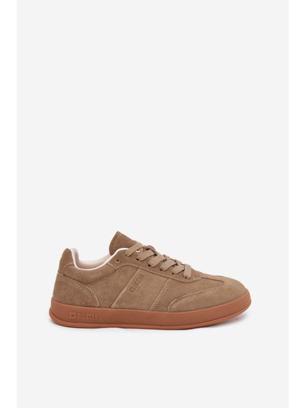 Women's Suede Sneakers Big Star SS274675 HI-POLY SYSTEM Beige