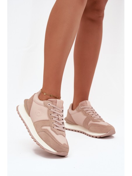Women's Leather Sneakers Big Star OO274521 HI-POLY SYSTEM Nude