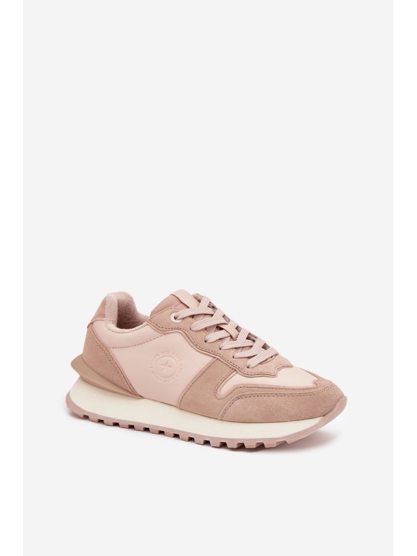 Women's Leather Sneakers Big Star OO274521 HI-POLY SYSTEM Nude