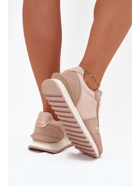 Women's Leather Sneakers Big Star OO274521 HI-POLY SYSTEM Nude