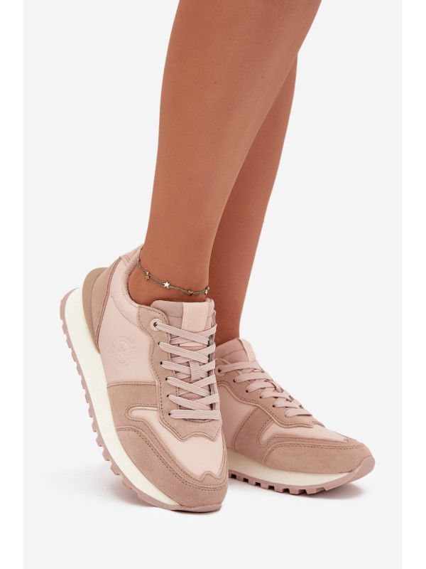 Women's Leather Sneakers Big Star OO274521 HI-POLY SYSTEM Nude