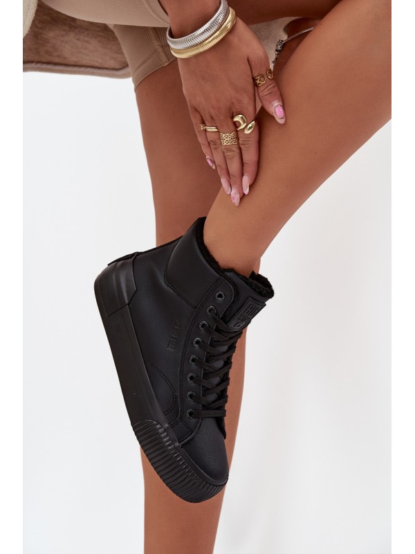Warm Women's Sneakers On Platform Big Star OO274796 Black