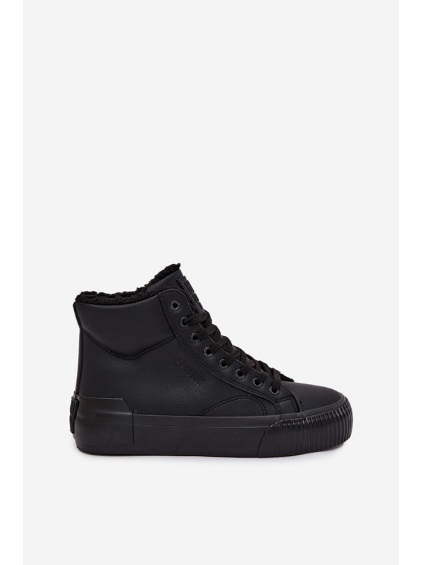 Warm Women's Sneakers On Platform Big Star OO274796 Black