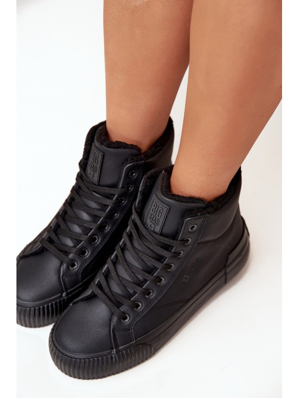 Warm Women's Sneakers On Platform Big Star OO274796 Black