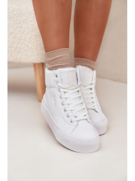 Warm Women's Platform Sneakers Big Star OO274794 White