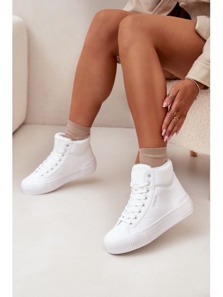 Warm Women's Platform Sneakers Big Star OO274794 White
