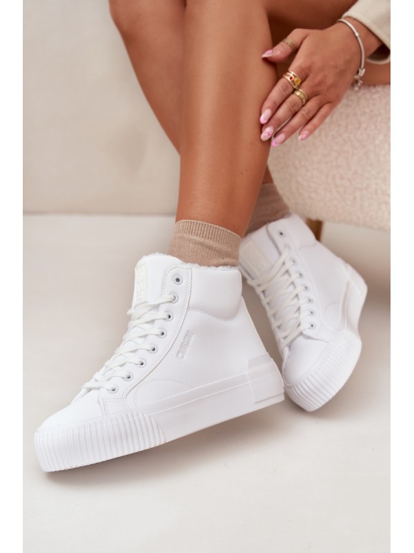 Warm Women's Platform Sneakers Big Star OO274794 White