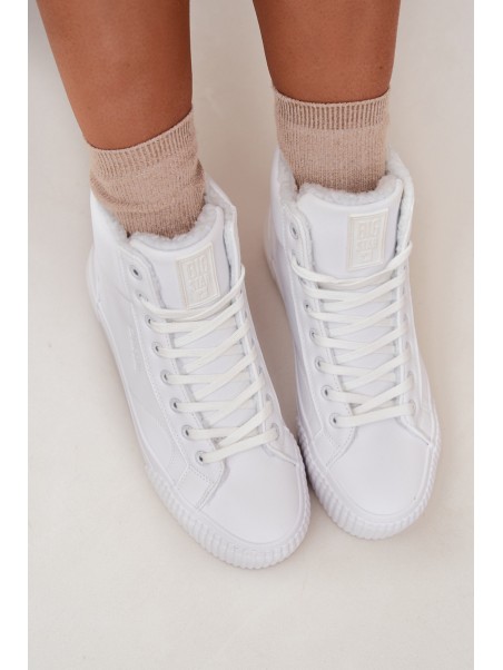 Warm Women's Platform Sneakers Big Star OO274794 White