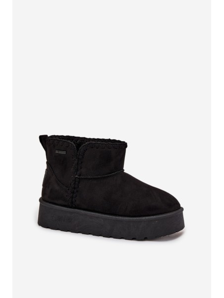 Women's Snow Boots On Platform With Stitching Big Star SS274128 Black