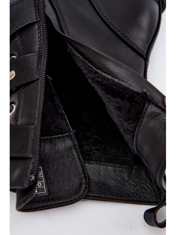 Insulated Work Boots With Straps And Buckles Big Star OO274707 Black