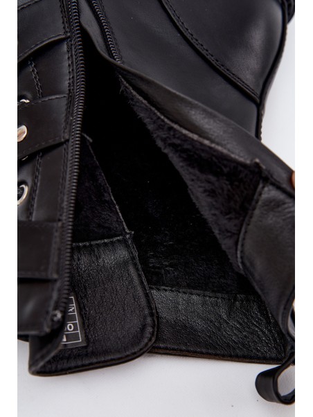 Insulated Work Boots With Straps And Buckles Big Star OO274707 Black