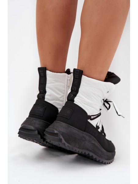 Ladies Snow Boots With Zipper Big Star SS274060 White-Black