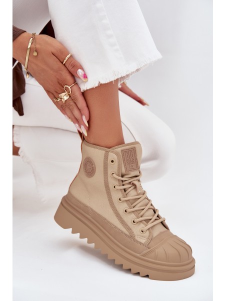 High Women s Sneakers Insulated Big Star OO274A356 Beige