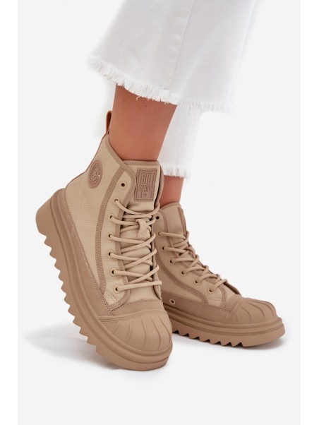 High Women s Sneakers Insulated Big Star OO274A356 Beige