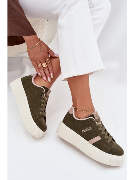 Women's Platform Sneakers Big Star SS274349 Green