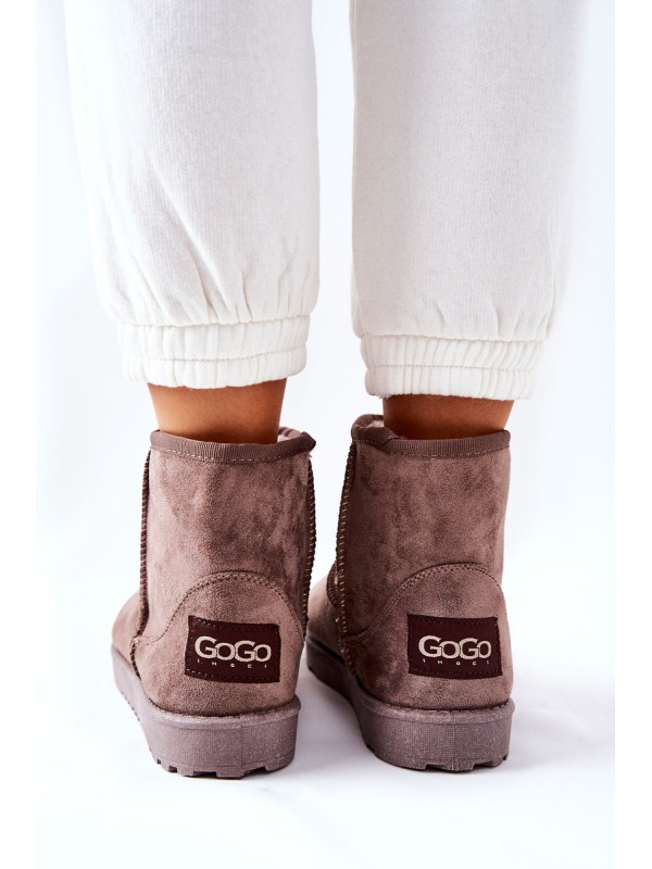 Snow Boots Fleece-lined Brown Vicandi