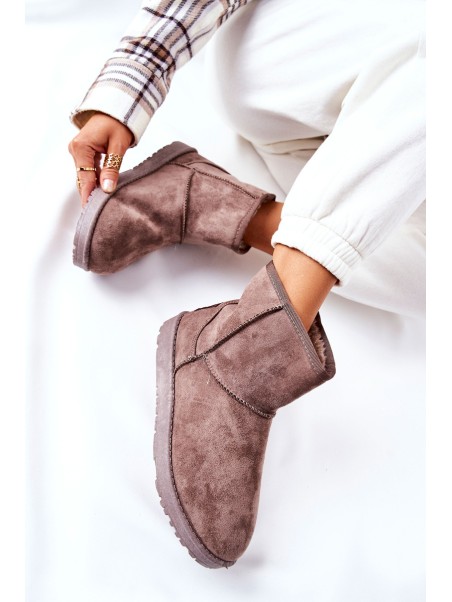 Snow Boots Fleece-lined Brown Vicandi