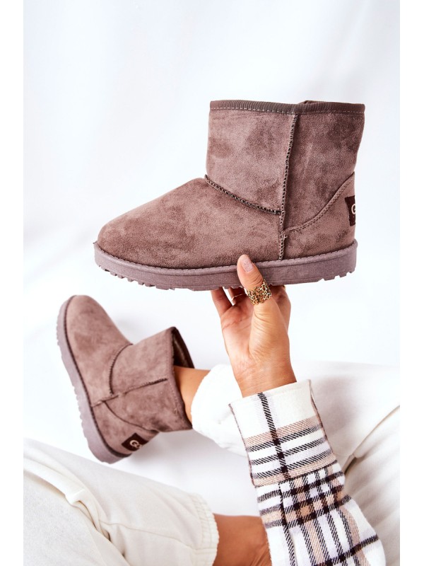 Snow Boots Fleece-lined Brown Vicandi