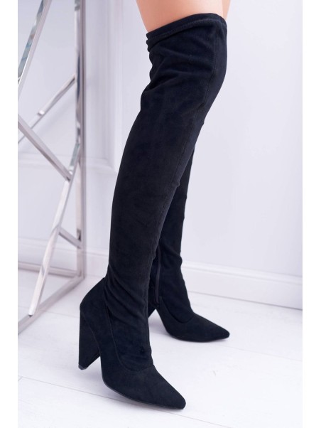 Women's Heeled Lu Boo Suede Black Tamaris Boots
