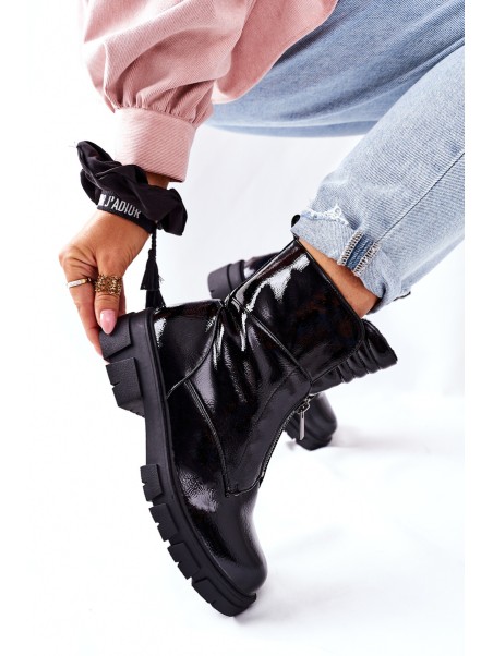 Women's Flat Boots Black Nobleford