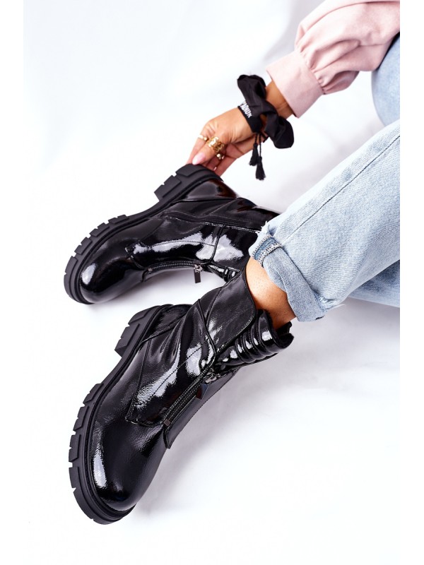 Women's Flat Boots Black Nobleford