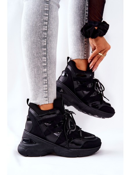 Sport Heeled Boots Black Hesane