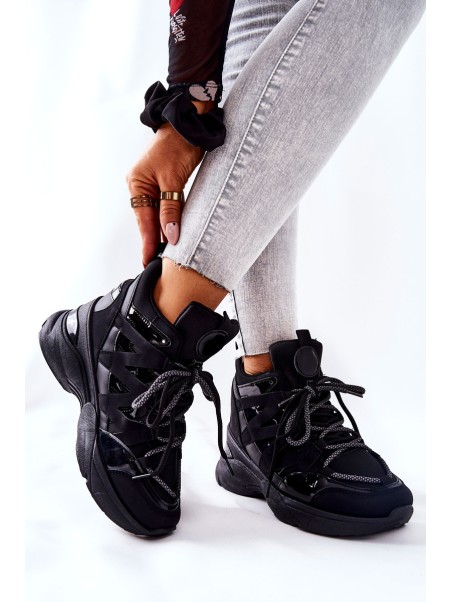 Sport Heeled Boots Black Hesane