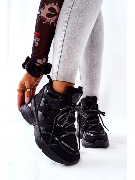 Sport Heeled Boots Black Hesane