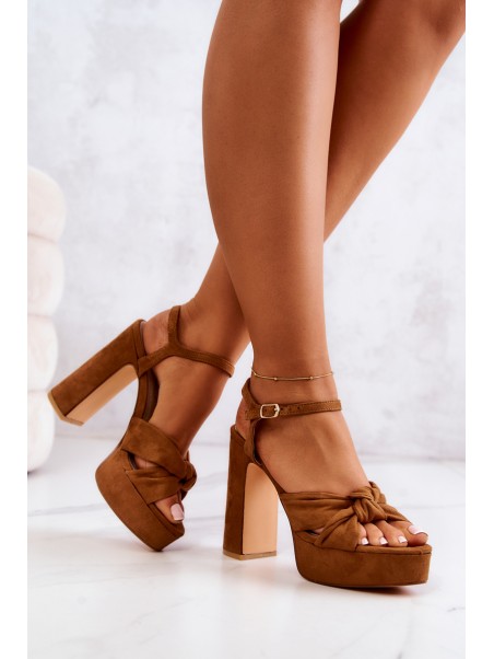 Sandals On A Bar Big Star JJ274533 Camel