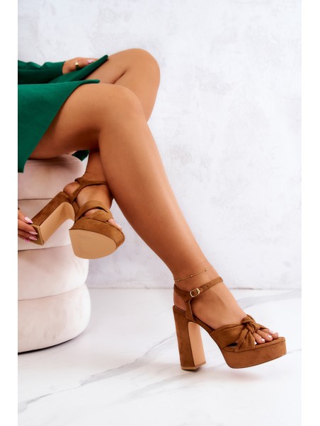 Sandals On A Bar Big Star JJ274533 Camel