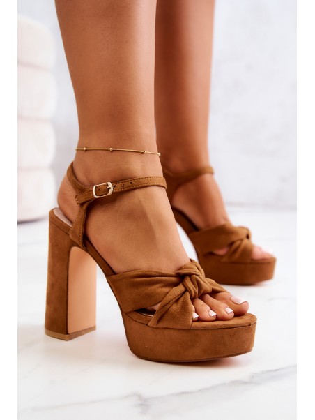 Sandals On A Bar Big Star JJ274533 Camel