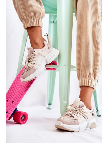 Women's Sneakers Sport Shoes Beige Someday