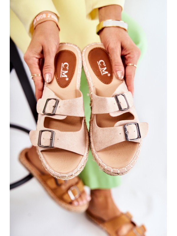 Classic Suede Women's Slippers Beige Casilda