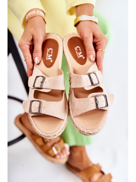 Classic Suede Women's Slippers Beige Casilda