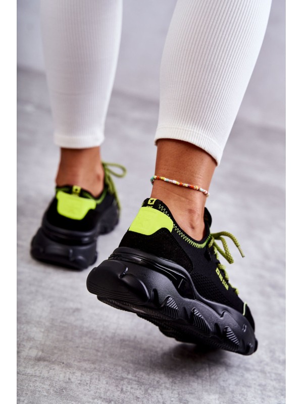 Women's Sneakers Memory Foam System Big Star KK274028 Black