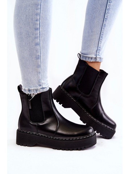 Warm Slip-on Boots Big Star II274101 Black