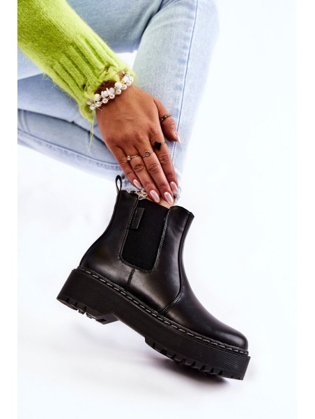 Warm Slip-on Boots Big Star II274101 Black