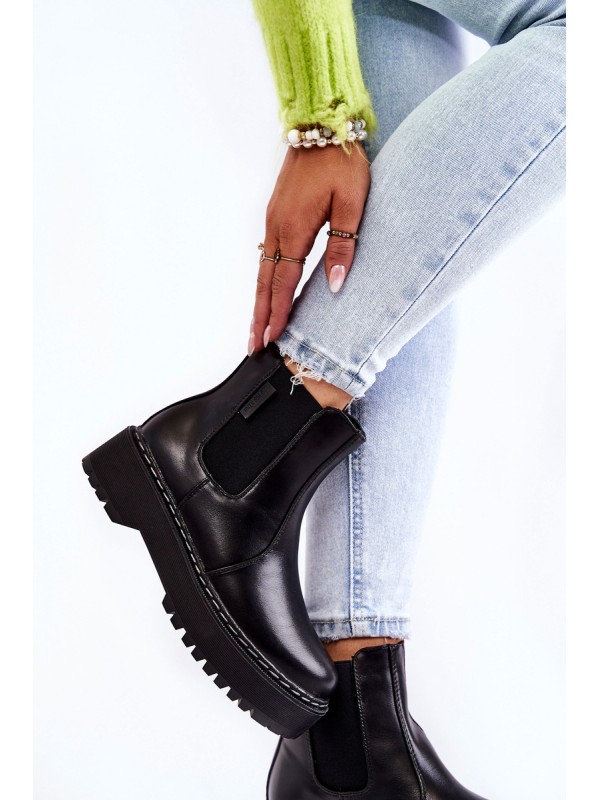 Warm Slip-on Boots Big Star II274101 Black