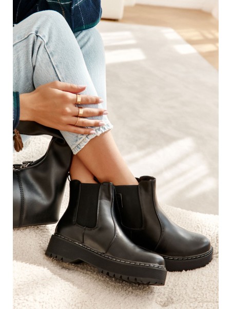 Warm Slip-on Boots Big Star II274101 Black