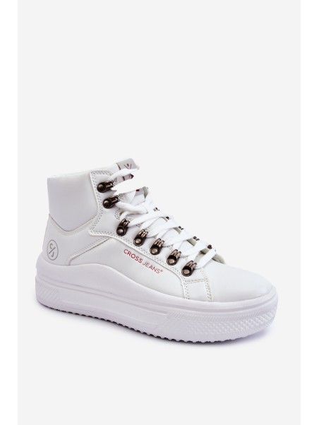 Women's High Sneakers Cross Jeans KK2R4028C White