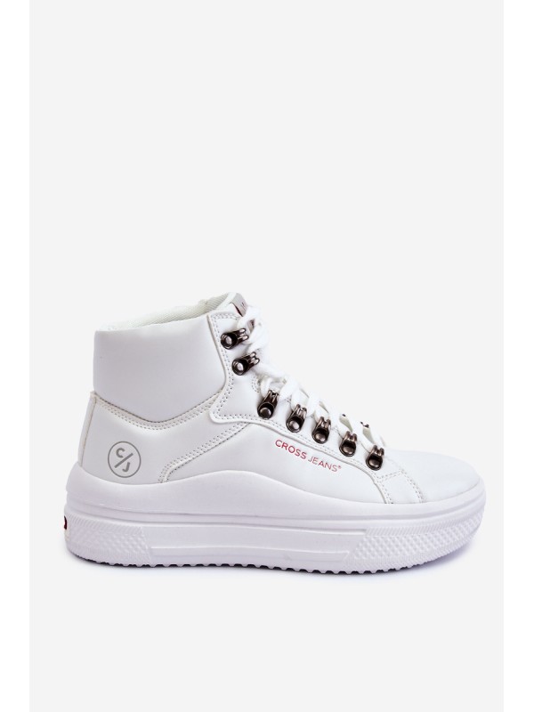 Women's High Sneakers Cross Jeans KK2R4028C White