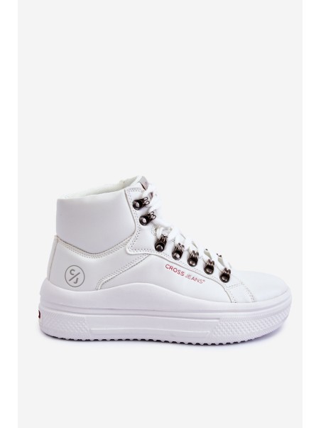 Women's High Sneakers Cross Jeans KK2R4028C White