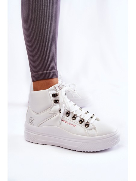 Women's High Sneakers Cross Jeans KK2R4028C White
