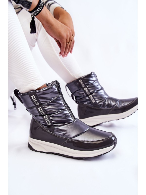 Women's snow boots Big Star KK274391 Dark grey