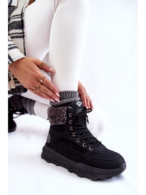 Warm Boots Trappers Lee Cooper LCJ-22-44-1362 Black