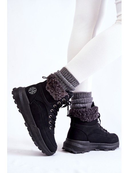 Warm Boots Trappers Lee Cooper LCJ-22-44-1362 Black