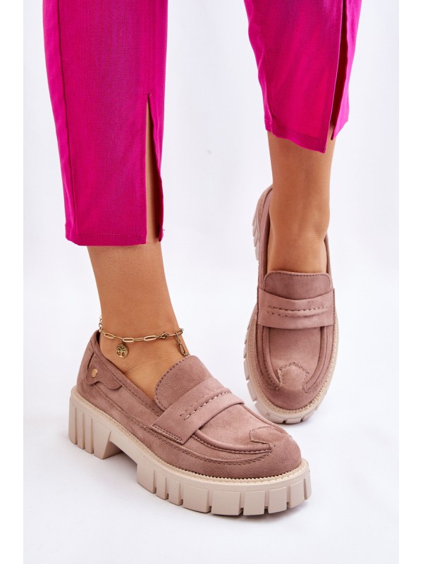 Women's Suede Slip-On Shoes Light Brown Fiorell